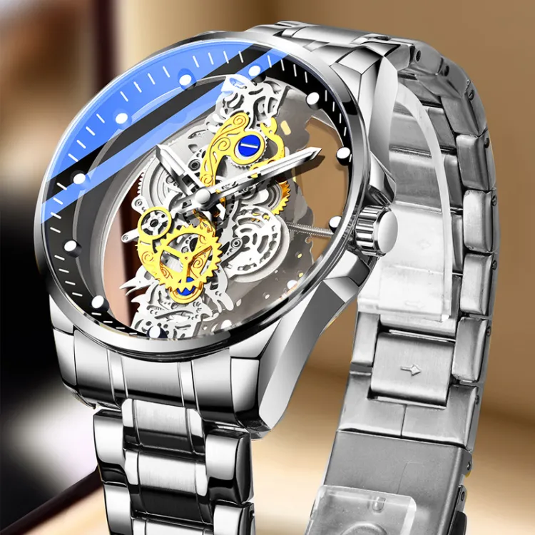 Double-Sided Skeleton Automatic Men's Watch
