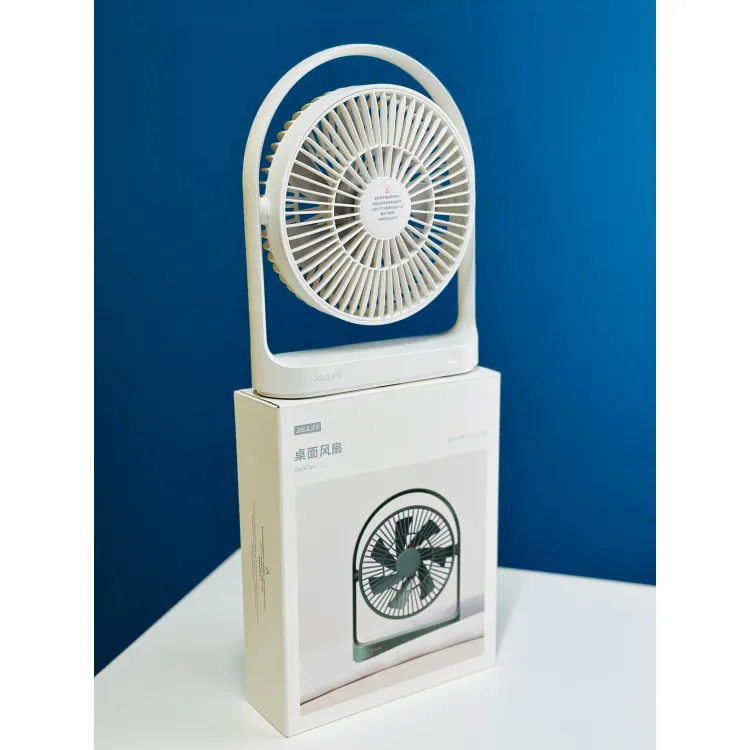 JISULIFE FA19A DC Fan, Run Directly With USB Power From Power Bank Or Solar (Without Battery)
