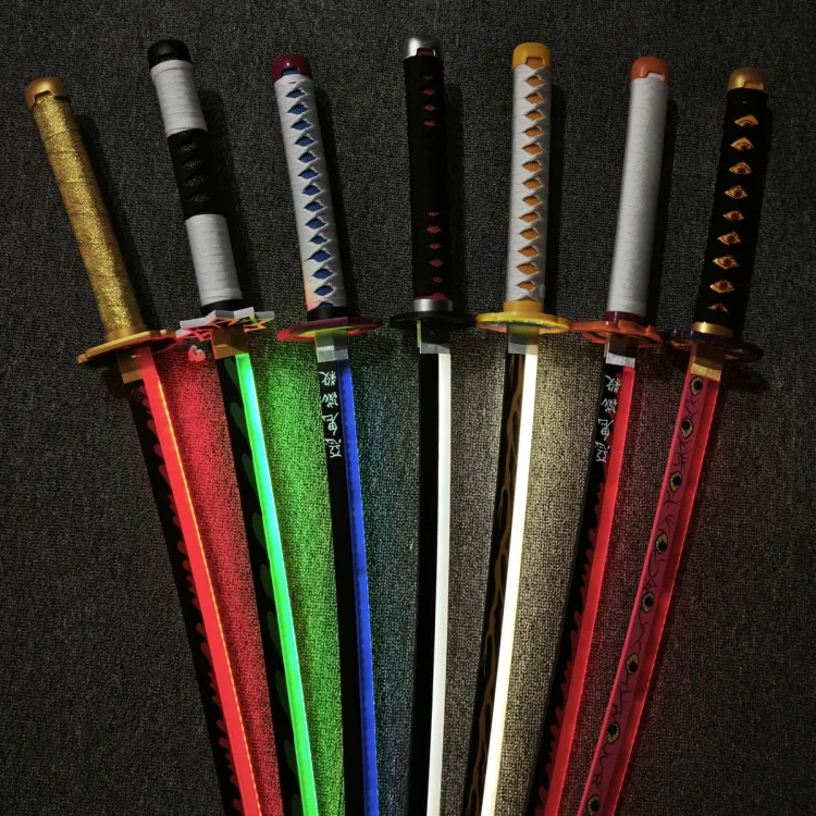 Demon Slayer Rechargeable LED Katana Sword | Light & Sound Anime Toy for Kids