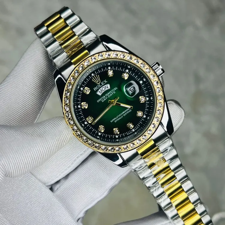 Rolex Quartz Movement Stainless Steel Analog Watch for Men
