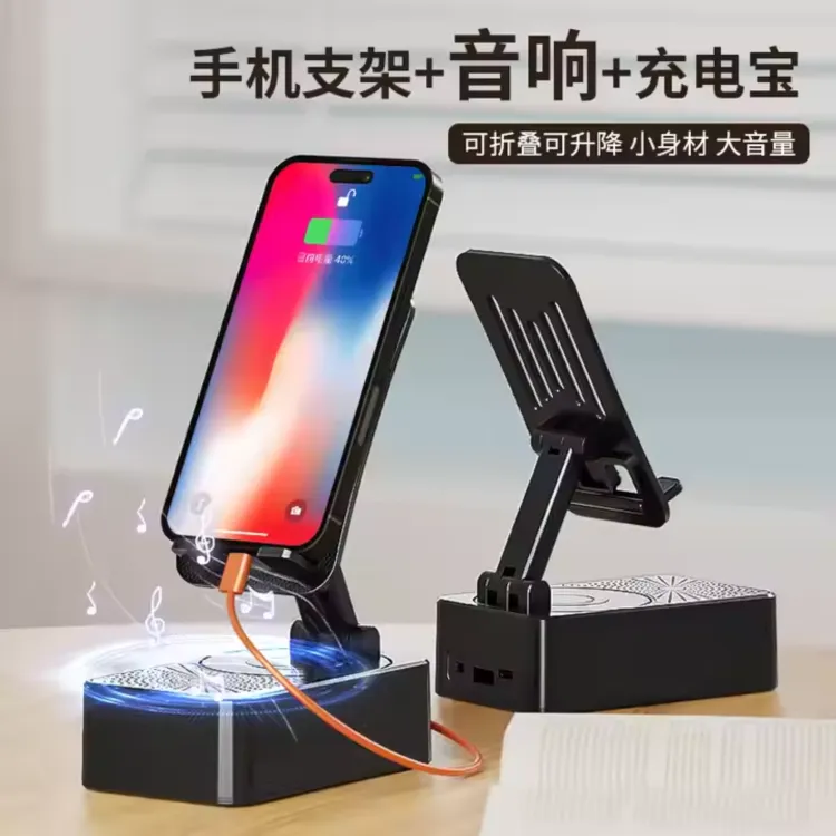 3-in-1 Wireless Bluetooth Speaker with 5000mAh Power Bank