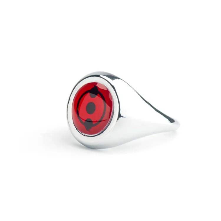 Naruto Anime Metal Finger Ring (2 tomoe)