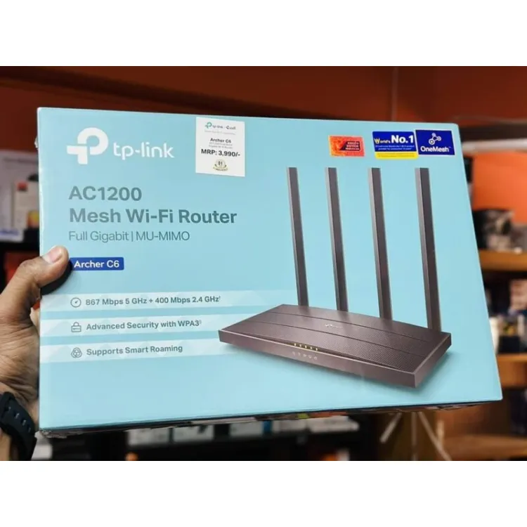 TP-Link Archer C6 Gigabit Dual-Band Wi-Fi Router