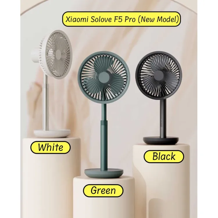Xiaomi AISOLOVE F5 Pro Rechargeable Fan 4000mAh with Swing & Extendable