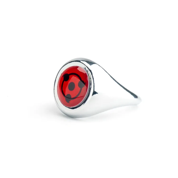 Naruto Anime Metal Finger Ring (3 tomoe)